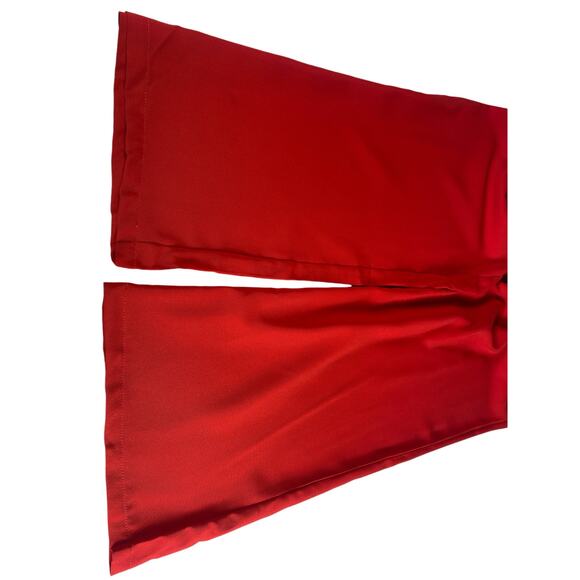 Womens size small red high waisted wide leg pants - Picture 3 of 6